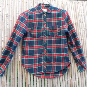 Abercrombie Kids Girl Long Sleeve Plaid Shirt M